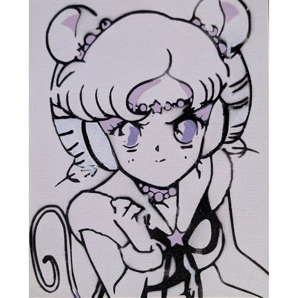 Sailor Iron Mouse Spray Paint Art Piece